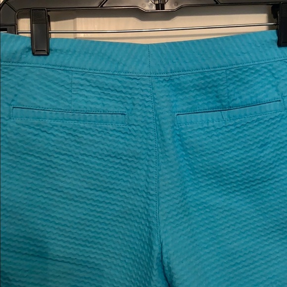 Teal blue scalloped Lilly Pulitzer shorts - Picture 3 of 3